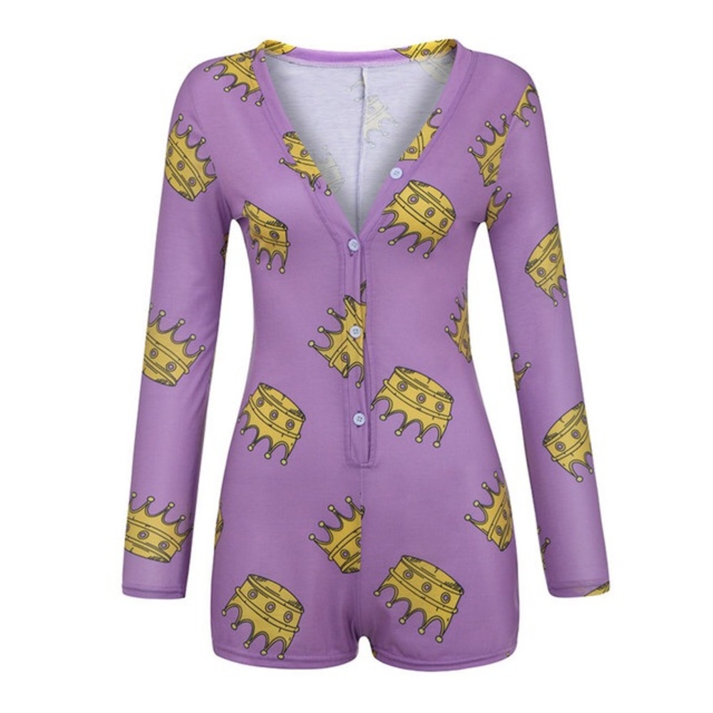 Woman’s sleepwear “Queen” onesie NWT